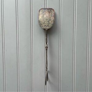 Vintage E.R. Zinc, Silver Plated, Scissor Style, Serving Tongs, Made in Italy